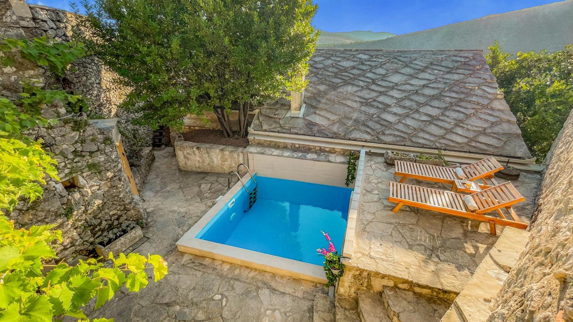 Villa Historic Pocitelj With Pool And Incredible Views On The River And Landmarks エクステリア 写真